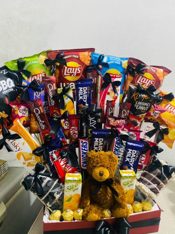 Birthday Chocolate Snack Tower