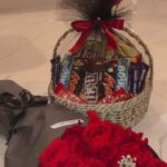 Flowers With Chocolate Basket