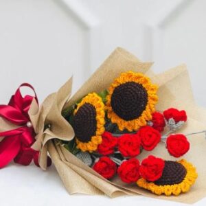 Sunflower Crochet Bouquet