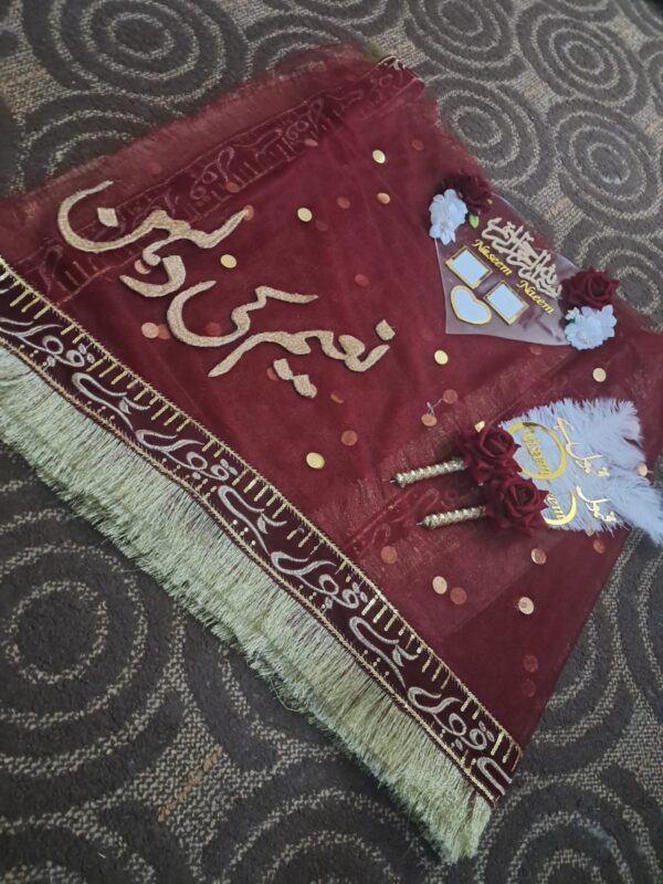 Veil Nikah Dupatta with Pen & Mirror