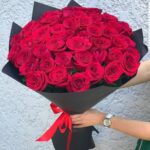 big bouquet of flowers for valentine's day