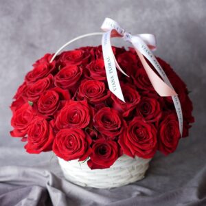 Valentine's Day Flower Basket