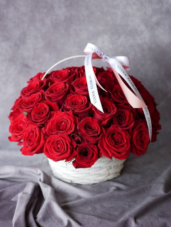 Valentine's Day Flower Basket