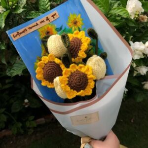 Handmade Crochet Flower Bouquet