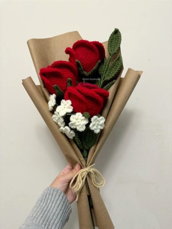 Knitted Flower Arrangement
