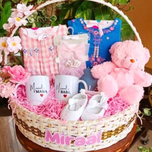 Pink Baby Gift Hamper - Baby Shower Girl Gift