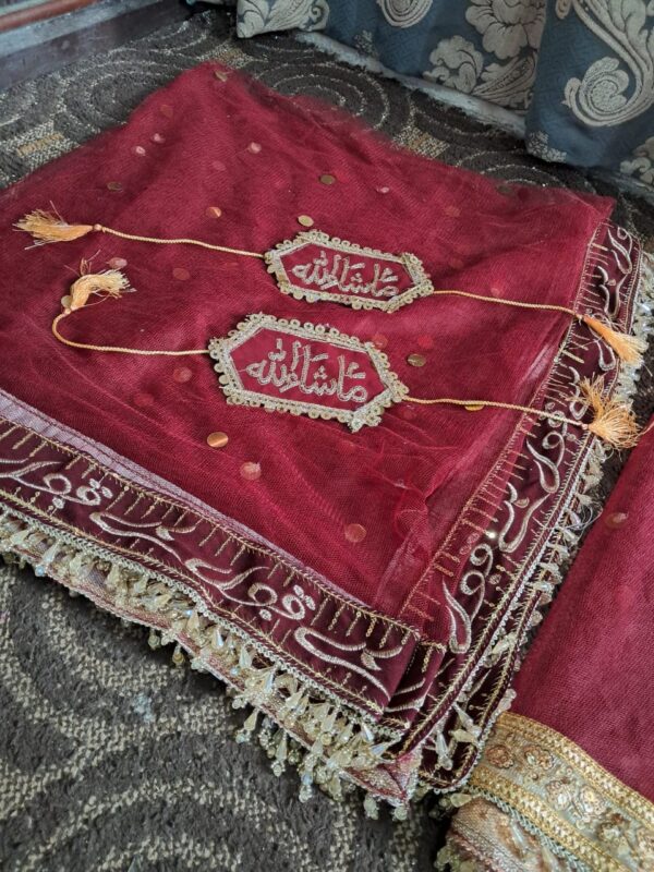 Embroidered Bridal Dupatta