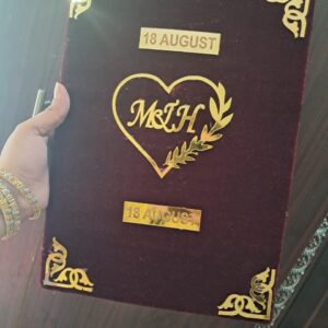 Bride and Groom Nikah Book