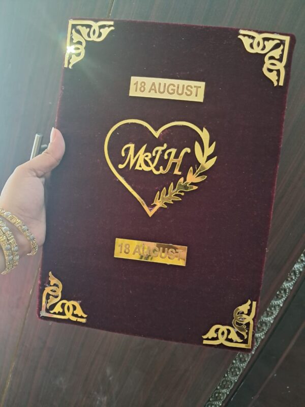 Bride and Groom Nikah Book