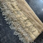 Customized Golden Bridal Dupatta with Name Embroidery