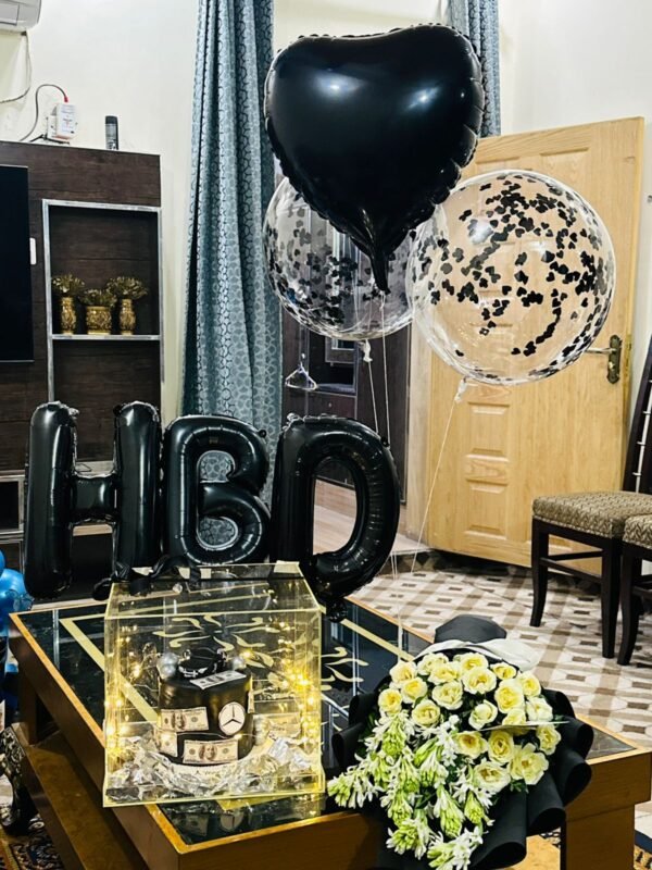 Black Theme Birthday Gift hamper