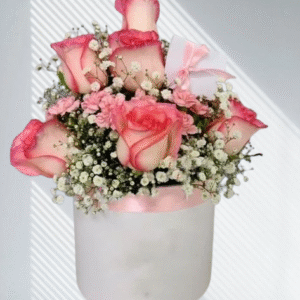 Pink Flower Box for Mother's Day