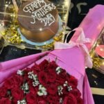 Cake and Flowers for Mothers Day