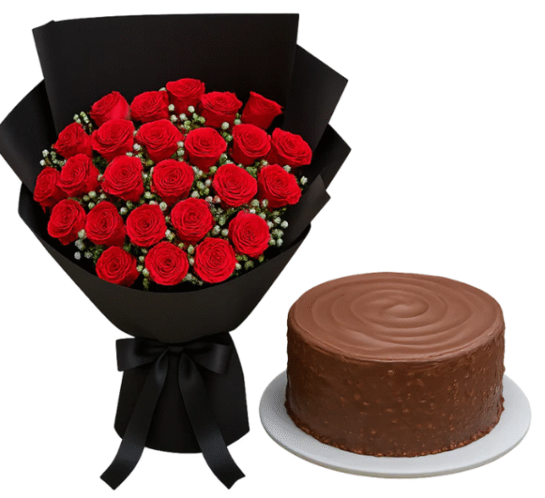 Flower and Cake Combo