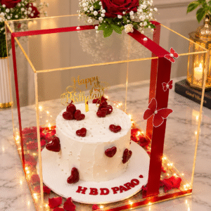 Acrylic Box Cake Hamper